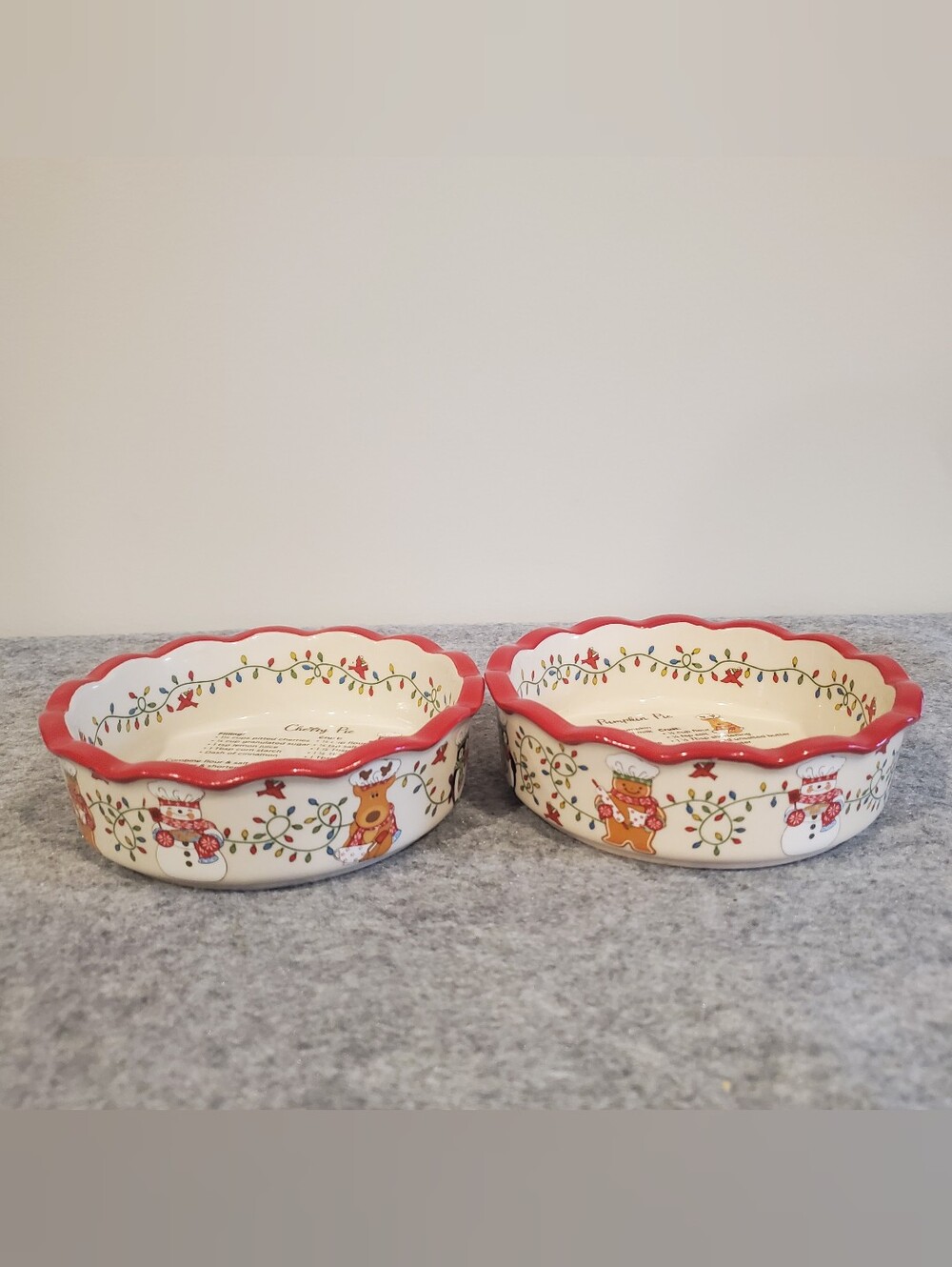 Temp-tations By Tara Ceramic Mini Pie Baking Dish With Pie Recipe  Set Of 2